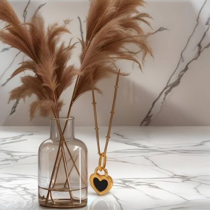 Picture of Amora Duet Heart Pendant Necklace and Earing