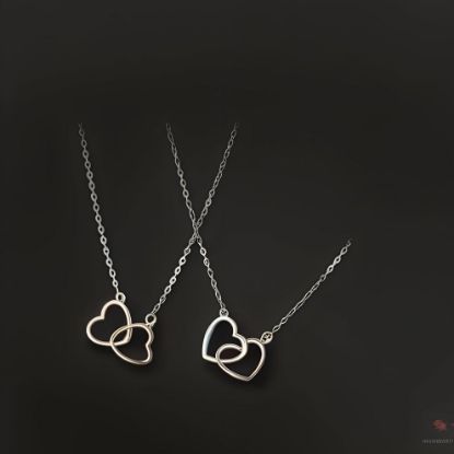 Picture of Entwine Hearts Collection – 18K Gold Plated Necklace & Bracelet Set | 8g