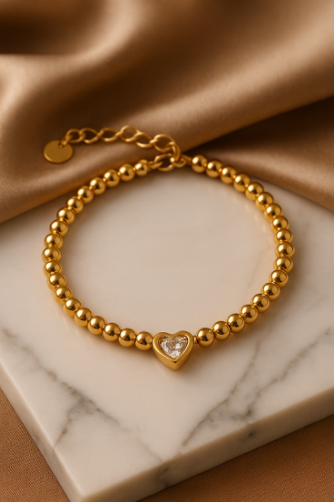 Picture of Auréa Heart Glow Beaded Bracelet