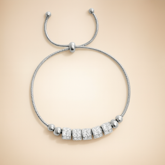 Picture of Nova Pavé Cube Slider Bracelet